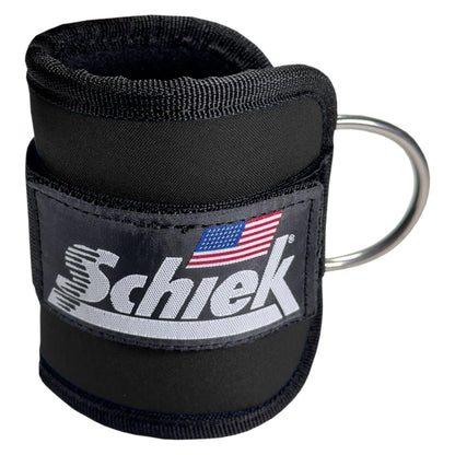 Schiek Sports 1707 Ankle Cuffs - Ideal for Glute Kickbacks and Cable Machine Workouts - Durable and Built To Last