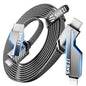 [One is Enough]4-in-1 USB C to Lightning Cable, 46W High-Speed Charging & Fast Data Transfer,CarPlay & Android Auto Support Multi Charger Cord Combo Lightning/Type C/USB A for iPhone/Samsung/iPad,5FT