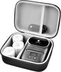 Case Compatible with Phomemo M110 Label Maker - Portable Mini Bluetooth Thermal Label Maker Carrying Storage Bag for Printer Labels, USB Cable and Accessories Black (Box Only)