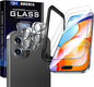2 pack Full 9H+ Military Grade Glass Screen Protector for iPhone 15 Pro Max + 2 pack Camera Lens Protector with easy Installation Frame Case Friendly Shatterproof Tempered Glass 9H+ Hardness HD Clear Anti-Scratch Glass Full Edge Coverage (6.7) 15 ProMax