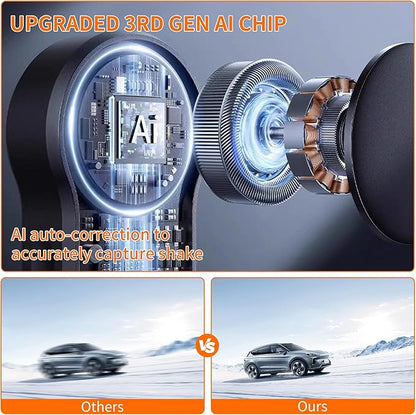 71" Tripod for iPhone with Light, Auto Face Tracking Selfie Stick Tripod, Upgrade Strong Gimbal Stabilizer 360 Rotation with Remote for Content Creator Vlog Live Streaming Video Record Tiktok YouTube