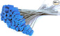 Leadseals(R) 500 Anti-Tamper Proof Security Cable Seals Disposable Self-Locking Padlock Shipping Security Tags Numbered (Blue)
