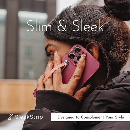 SleekGrip Premium, Swappable Phone Stand & Phone Grip - Ultra Thin Convertible Grip Holder Fits Most iPhone and Android Cases, Phone Strap Compatible with Wireless Chargers and Car Mounts