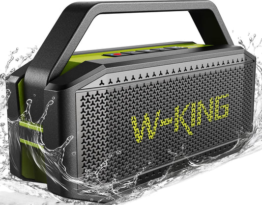 W-KING Bluetooth Speaker, 100W Peak Outdoor Portable Loud Speakers Wireless