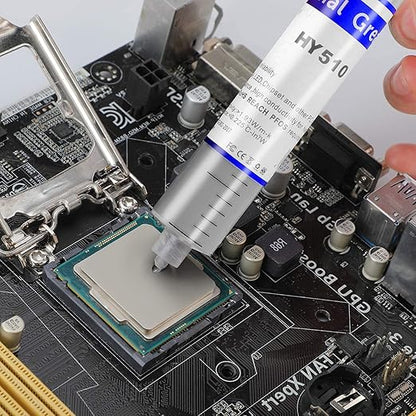 HY-510-25g Thermal Conductivity: >1.93W/m-k CPU Thermal heatsink Paste Silicone Grease Compound Non-Conductive for pc CPU gpu PS4 25Gram