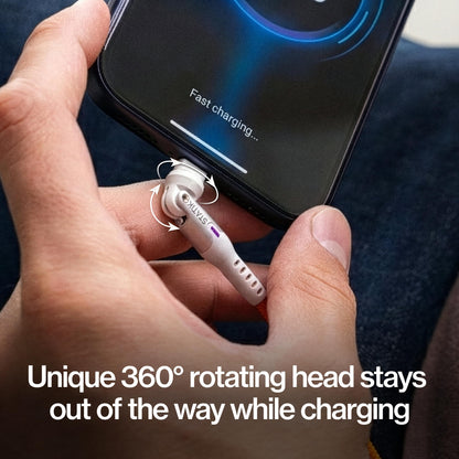 Statik 360 Pro Magnetic Charging Cable, USB-C Micro-USB Lightning Tips 100W