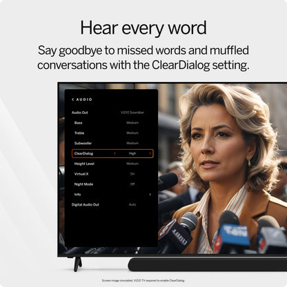 VIZIO 2.0 Soundbar w/Dolby Atmos & DTS:X, Bluetooth Speaker, QuickFit™ Compatible – SV200M-08 (New, 2024 Model)
