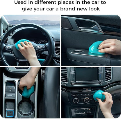 ColorCoral car Cleaning Gel Keyboard Cleaner car Interior Cleaner Kit Blue