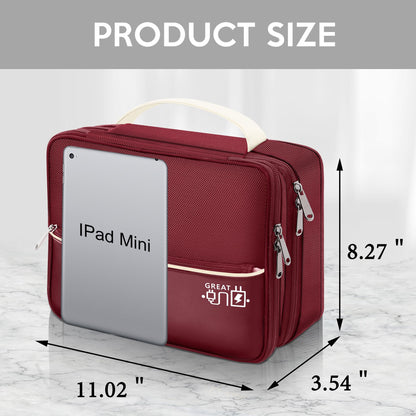 CILLA Electronic Organizer Travel Case, Travel Cord Organizer Case Portable Waterproof Cable Organizer Bag for Charger, Cord, USB, Power Bank, Earphone