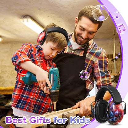 Amylove 12 Pcs Kids Ear Protection Noise Cancelling Headphones Ear Muffs Bulk 27db Adult Noise Reduction Hearing Earmuff(Universal Fit (kids & Adults),Classic Style,Starry Sky Color)