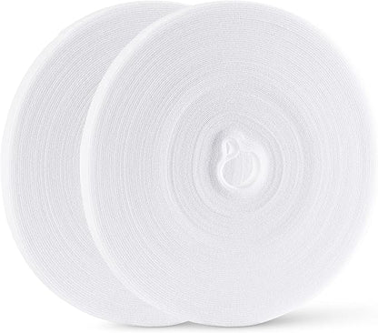 54 Yards x 1/2 Inch Reusable Cable Ties - BSELEYY Adjustable Cord Straps Cable Management Tape Cord Organization Straps Hook Loop Tape Cord Wrap for Home,Office, Wire Bundling (27Yd x 2 Rolls)