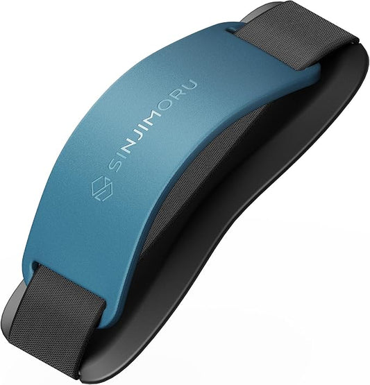 Sinjimoru Phone Grip with Silicone Band, Holder & Kickstand, Teal