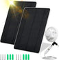 Solar Panel for Security Camera,5W USB Solar Panel for Cameras DC 5V,Camera Solar Panel Charger Micro USB & USB-C & DC,IP65 Waterproof Solar Panels with 9.8ft Cable,Adjustable Security Mount(2 Pack)