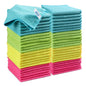 HOMEXCEL 100PK Microfiber Cleaning Cloth, Cleaning Rag for Home, 11.5x11.5