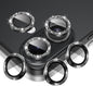 AGVEE 3+3 6 Pack for iPhone 16 6.1" / 16 Plus 6.7" Camera Lens Cover Protector, Bling Glitter & CD-Textured Metal Ring 9H Tempered HD Glass Camera Cover Protector Film, Glitter-Black