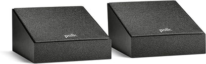 Polk Monitor XT90 Hi-Res Height Speaker Pair for 3D Sound Effect - Dolby Atmos-Certified, DTS:X and DTS Virtual:X Compatible 4" Dynamically Balanced Woofer, Midnight Black