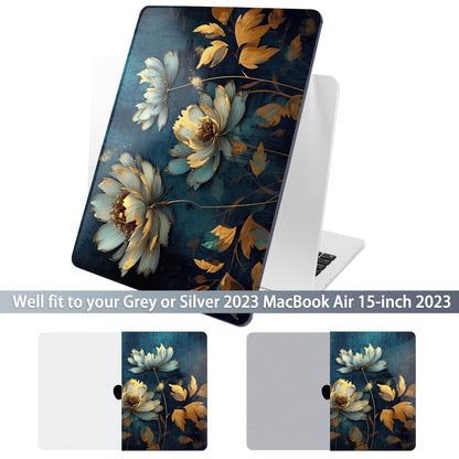 Batianda Case for MacBook Air 15" with M5 M4 M3 M2 Chip, Blooming Flowers