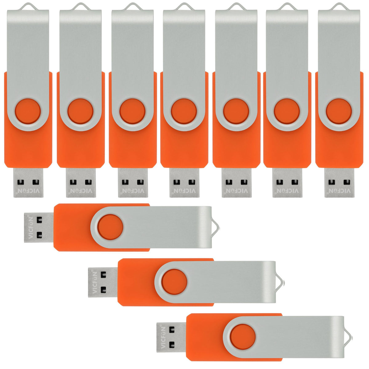 VICFUN 100 Pack 32GB USB Flash Drives Bulk 32GB Flash Drive 100 Pack USB2.0-Blue
