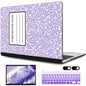 MEEgoodo Case for MacBook Pro 13 inch Case with M2 Chip 2022 2021 2020 New A2338 M1 A2251 A2289, Hard Shell with Keyboard & Camera Cover Compatible with 13 inch MacBook Pro, Composition Book Purple