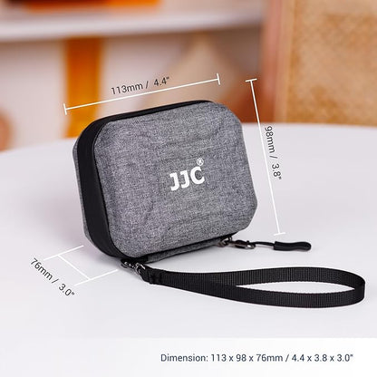 JJC Hard Shell Camera Lens Filter Case Up to 67mm (62mm 58mm 55mm 52mm 49mm 46mm 43mm 40.5mm 37mm),Water Resistant & Dustproof,Camera Filter Pouch with Microfiber Cleaning Cloth for Photography