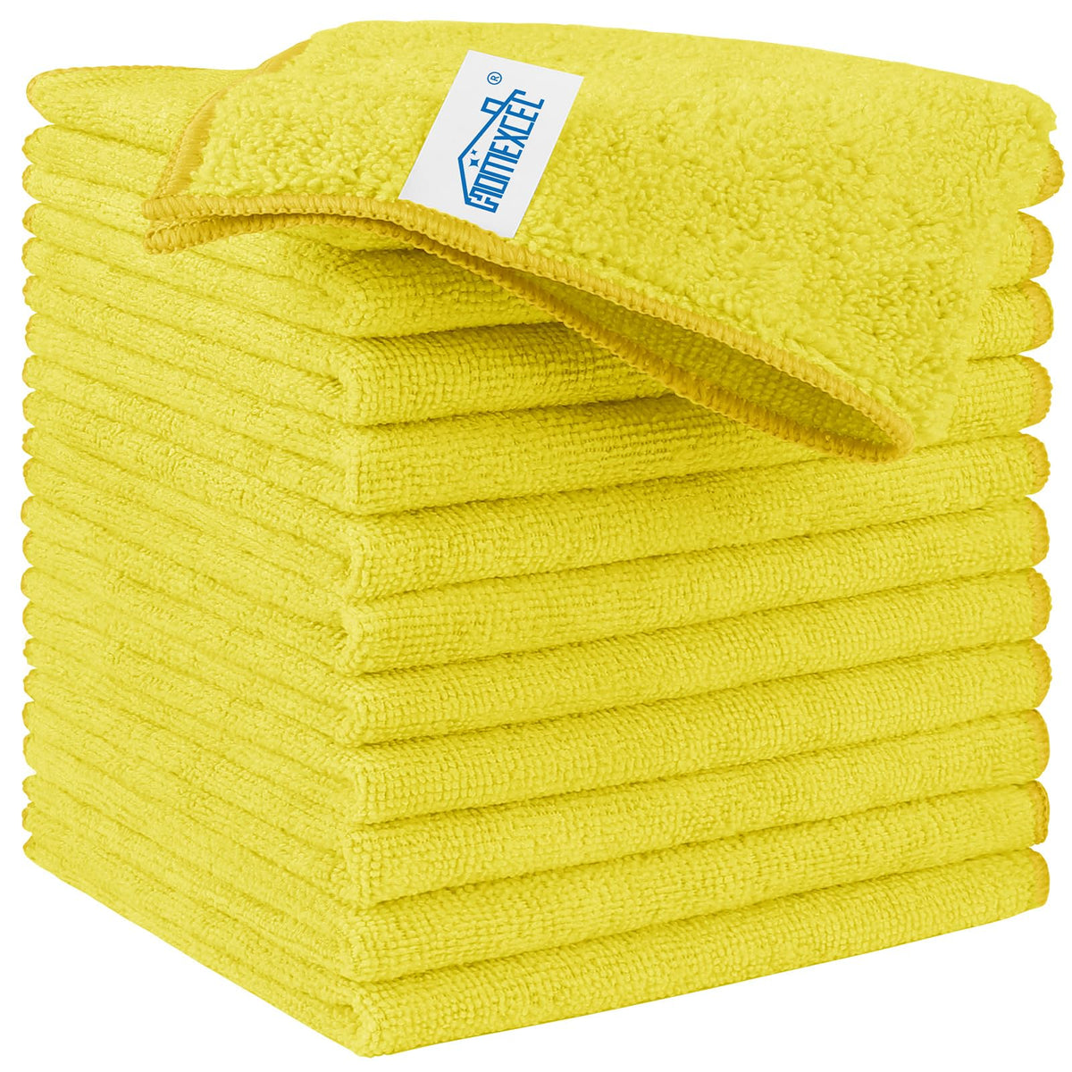 HOMEXCEL 100PK Microfiber Cleaning Cloth, Cleaning Rag for Home, 11.5x11.5