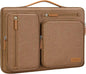 MOSISO 360 Protective Laptop Case 13.3 inch, 13-13.3 inch Laptop Sleeve Compatible with MacBook Air/Pro 13 / Pro 14,HP Dell Acer ASUS,Side Open Carrying Case with 4 Zipper Pockets&Handle, Mocha