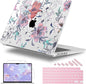 for MacBook Pro 16 inch Case 2021 2022 2023 2024 Release A3186 A3403 M4 A2991 M3 A2780 M2 A2485 M1 Pro/Max, Hard Shell Case with Screen Protector & Keyboard Cover, Floral C319