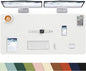 Desk mat Large, Leather Desk Pad Protector,Office Desk Mat,Mouse Pad, Non-Slip Desk Blotter, Laptop Desk Pad, Waterproof Desk Writing Pad for Office&Home (Ivory White, 48" x 24")