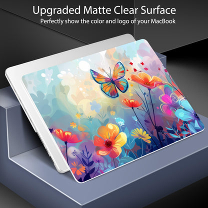 Lepeoac Case for 2026-2021 MacBook Pro 16-inch M5, Flowers & Butterflies