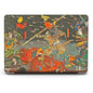 Berkin Arts Compatible with MacBook Air 13 inch Cover, 2022-2018 Release A1932 with Touch ID with Keyboard Cover & Screen Protector Ukiyo-e (The Kusunoki's Final Attack by Kuniyoshi)