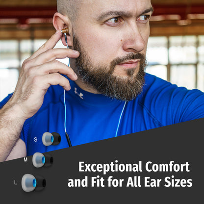 Symphonized Wired Earbuds 3.5mm Jack – Wooden Earphones with Mic & Volume Control, Plug In Ear Headphones Wire, Corded Ear Buds Wired Earbuds with Microphone for Computer, Laptop & Phone with Aux Cord