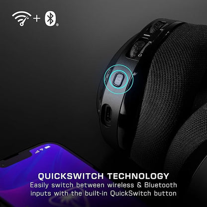 Turtle Beach Stealth 600 Wireless Multiplatform Amplified Gaming Headset for PC, PS5, PS4, & Mobile – Bluetooth, 80-Hr Battery, Noise-Cancelling Flip-to-Mute Mic, Waves 3D Audio –Black