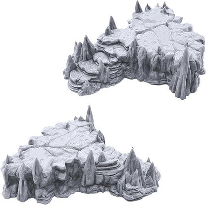 EnderToys Raised Caverns by Printable Scenery, 3D Printed Tabletop RPG Scenery and Wargame Terrain 28mm Miniatures