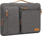 MOSISO 360 Protective Laptop Case 14 inch, 14 inch Laptop Sleeve Compatible with HP Lenovo Dell ASUS Acer, HP, Dell Latitude, Lenovo, Side Open Carrying Case with 4 Zipper Pockets&Handle, Taupe Gray