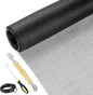 Fiberglass Screen Repair Kit, Black, 48" x 110", Easy to Install, Up to 5 Years Lifespan, Wide Application