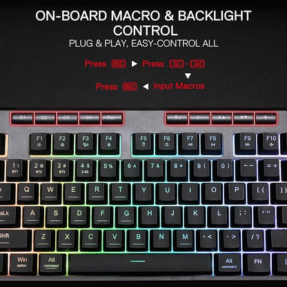 Redragon K516 PRO Shiva TKL RGB Wireless Membrane Gaming Keyboard, 87 Keys Mechanical-Feel Keyboard w/Smooth Linear Switch, On-Board Macro & Multimedia Keys, 16.8M RGB Backlit, Software Supported