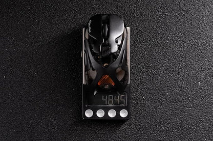 AM Infinity Gaming Wireless Mouse, 49g Metal Ultralight Hollow Design, 30000 DPI PAW3950 Sensor, Dual 8K Polling, Hot-Swappable Battery, DIY RGB Lighting – 2.4G/Bluetooth/Wired Gaming Computer Mouse