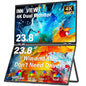 InnoView 23.8" FHD Dual Portable Monitor 1920x1080P 100% sRGB - Foldable & Stackable Design with 315° Screen Adjustment & 180° Stand | USB-C/HDMI, Dual Monitor for Laptop, Mac, Windows