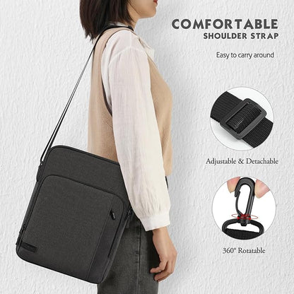 MoKo Laptop Sleeve Bag for 13.3-14 Inch, Notebook Carrying Case with Pocket Fits New MacBook Pro M3/M2 14" /13" M2/M1 Pro/M1 Max 14.2 2023-2021/Air 13.6" M2 2022, Surface Pro 9/8 13", Black & Gray