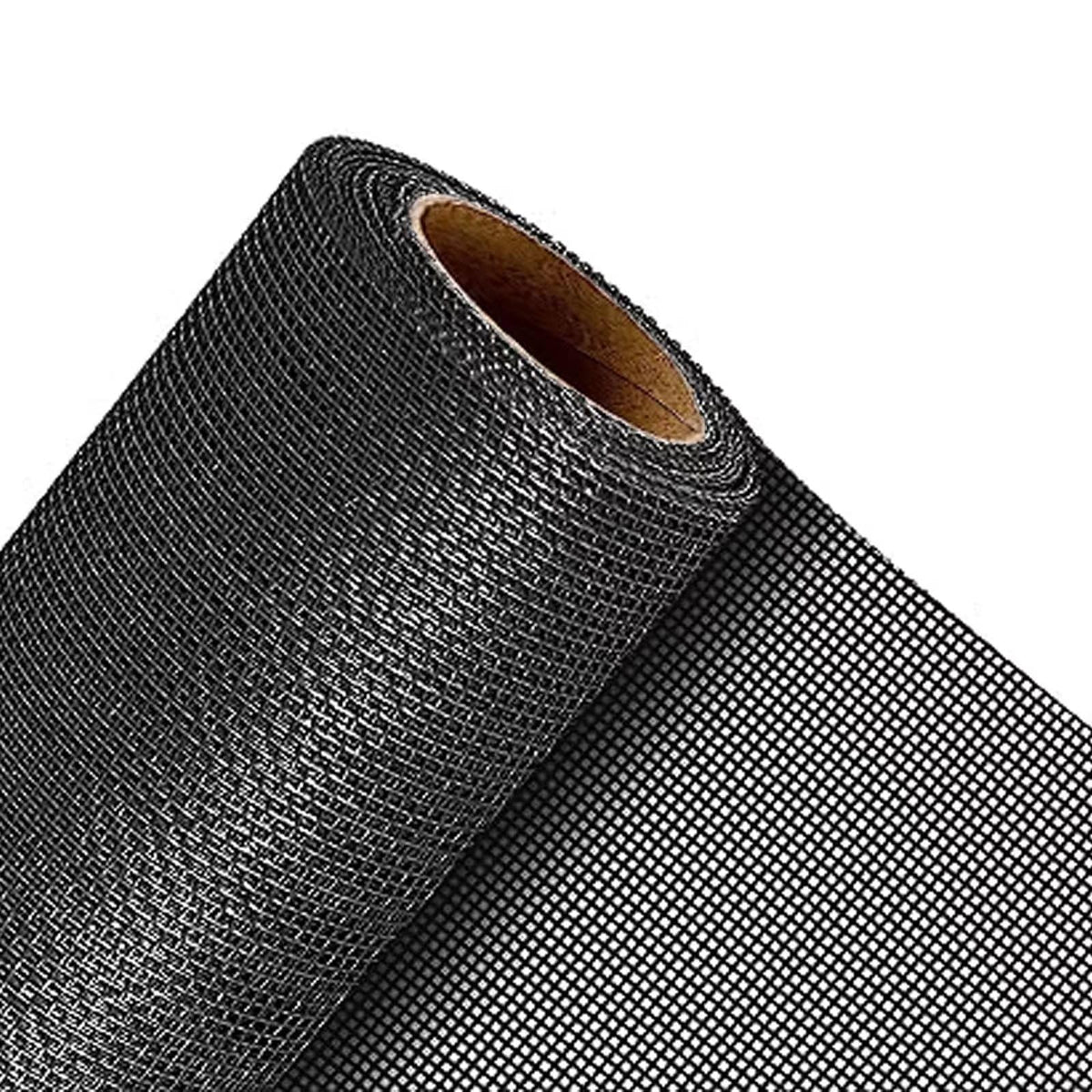QWR Pet Proof Window Screen Replacement Kit, 48"x 360" Durable High Hardness Screen Mesh for Sliding Screen Door,Patio and Windows.(Rolled Package Without Tool Kit)