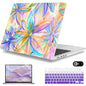 Mektron Case for 2026 M5 MacBook Pro 16 inch A3429 A3428 M4 A3403 A3186 M3 A2991 M2 A2780 M1 A2485 (2021-2025) Pro/Max with Liquid Retina XDR, Hard Shell Plastic Laptop Cover, Watercolor FlowerC328