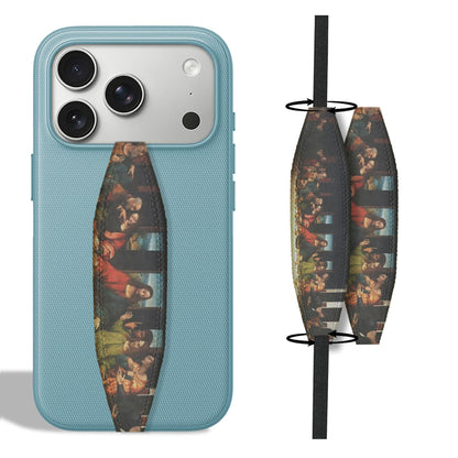 Switchbands Phone Grip Strap – Reversible Holder for Phone, Soft Anti-Drop Holder for Back of Phone, Slim Universal Fit, Arthritis Friendly, Wireless Charging Compatible Art Gift – Last Supper