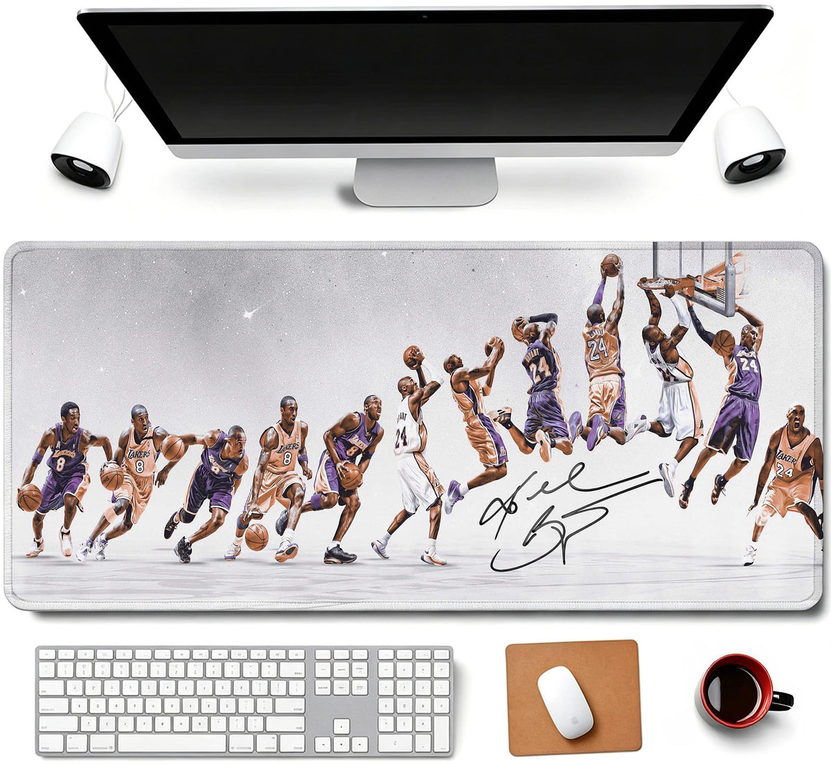 RTGGSEL 31.5x11.8 Inch Non-Slip Long Extended Large Gaming Mouse Pad with Stitched Edges XL Laptops Keyboard Mouse Mat（KB）