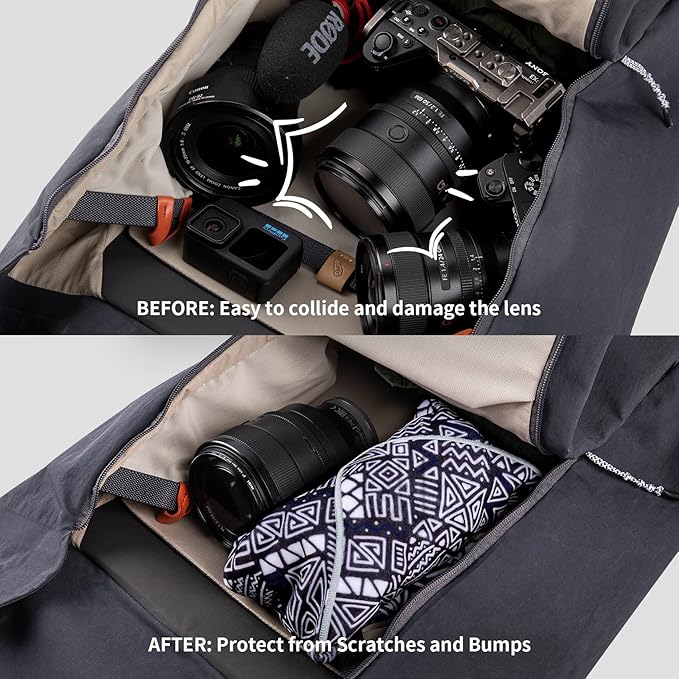 PGYTECH Protective Wrap, Anti-scratch Lens Camera Wrap, Lens protector, Magic Self-Adhesive Cloth Protective Camera Wrapper for DSLR/Phone/Accessories