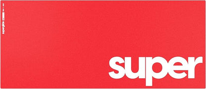 Pulsar - Superglide Premium Glass Mouse Pad XXL ALUMINO-Silicate Glass Surface Anti-Slip Fully Molded high-Density Silicone Rubber 38.5in x 16.5in (XXL, Red)