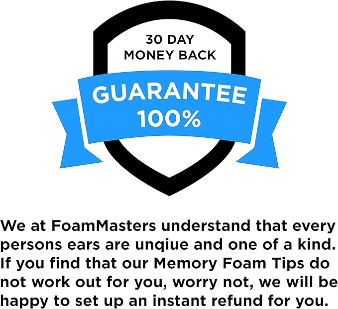 Foam Masters Memory Foam Ear Tips for AirPods Pro 1st & 2nd Gen | Comfortable | Secure | Better Noise Cancellation | Version 3.0 Replacement Buds (Small - 3 Pairs, Gray)