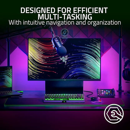 Razer Stream Controller: All-In-One Keypad for Streaming - 12 Haptic Switchblade Keys - 6 Tactile Analog Dials - 8 Programmable Buttons - Designed for PC & Mac Compatibility
