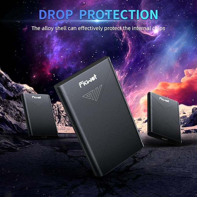 1TB External SSD, Portable SSD, Up to 2000MB/s, USB 3.2 Gen2x2 External Solid State Drives, Compatible with Smart TV, PS5/PS4(Pro), iPhone 15/16, Xbox, Mac & Windows and Other Devices(FP80)