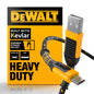 DEWALT Heavy Duty USB to Micro-USB Cable, Jobsite Micro USB, 6 ft (Black)
