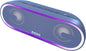DOSS SoundBox Pro+ P300 Bluetooth Speaker with 40W Stereo Sound, Extra Bass, IPX6 Waterproof, TWS Pairing, Diverse Lights Show, 20H Playtime, BT 5.3 Speaker for Party, Camping, Beach - Blue